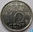 10 cent 1972 zwakke slag