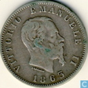 Italië 1 lire 1863 M