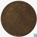 België 1 centime 1833 over 1832