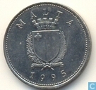 Malta 25 cents 1995