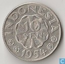 Indonesië 10 sen 1954