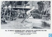 Mobile swimming pool concealing launching pad for Thunderbird 1 on Tracy Island.