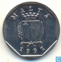 Malta 5 cents 1991