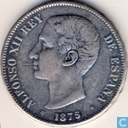 Spanje 5 pesetas 1875