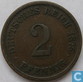 German Empire 2 pfennig 1875 G