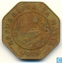 Malta 25 cents 1975
