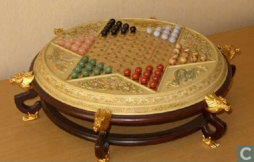 Vintage Halma Board Game