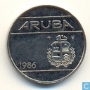 Aruba 25 cents 1986