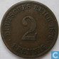 German Empire 2 pfennig 1876 H