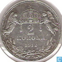 Hongarije 2 korona 1912 