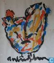 Tekening / schilderij - Heyboer, Anton - Spetterkip