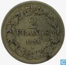 België 2 frank 1834