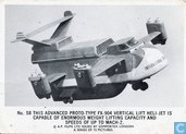 This advanced proto-type FX-904 vertical lift heli-jet is capable of enormous weight lifting capacity and speeds of up to mach-2.