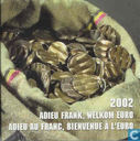 België jaarset 2002 "Adieu Frank, Welkom euro"