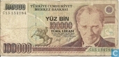 Turkije 100.000 Lirasi