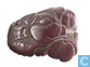 Chinees charm / amulet made from very rare unusual red genuine amber