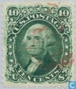 Franklin, Jefferson en Washington inschrift "U S" nieuw raam