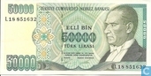 Turkije 50.000 Lirasi