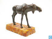 Bronze Genuin amber on each