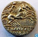 Roman Republic Denarius of Decius Junius Silanus 91 BC