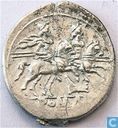 Roman Republic Anonymous Denarius 209-208 or 179-170 BC.