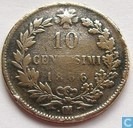 Italië 10 centesimi 1866 OM 