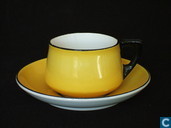 Clary Espresso kop en schotel