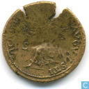 Romeinse Keizerrijk Dupondius van Keizer Nero 66 n.Chr.