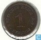 German Empire 1 pfennig 1874 D