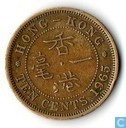 Hongkong 10 cents 1965 KN