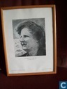 Zeichnen / Malen - Zeichnungen - tekening Juliana in lijst 