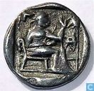 Münze - Griechenland - Thessalien Larissa AR Trihemiobol ungefähr 479-460 v. Chr.