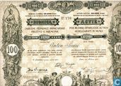 Bezirkssparkasse AG in Nemci, Aktie 100 Kronen, 1901