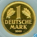 Germany 1 mark 2001 D (PROOF) "Retirement of the Mark Currency"