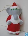 Babar als kerstman
