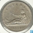 Spanje 5 pesetas 1870