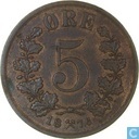 Noorwegen 5 øre 1878