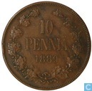 Finland 10 penniä 1889