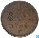 Luxemburg 1 sol 1790 H