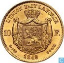 België 10 francs 1849