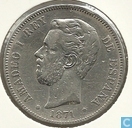 Spanje 5 pesetas 1871