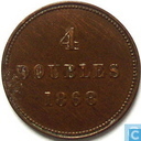 Guernsey 4 doubles 1868