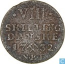 Noorwegen 8 skilling 1732