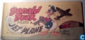 Donald Duck pilots a jet plane