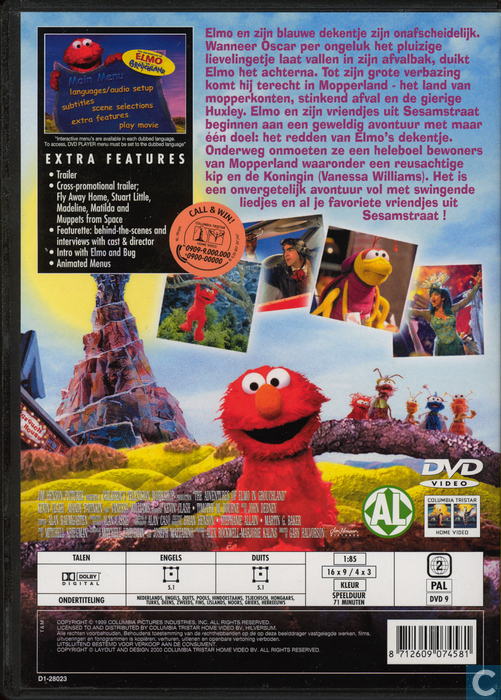 The Adventures Of Elmo In Grouchland - DVD - Catawiki