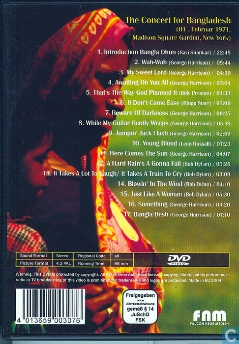 concert for bangladesh dvd