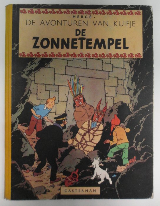 Kuifje 13 - De Zonnetempel - hc - 1e druk - (1949)