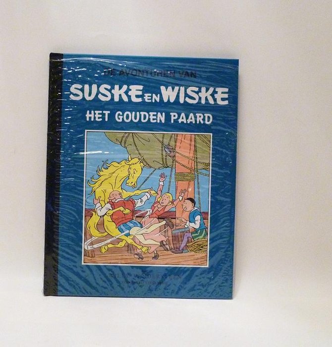 Suske en Wiske - Klassiek Blauwe Reeks deel 8 - Het Gouden Paard - hc met linnen rug - (1997)