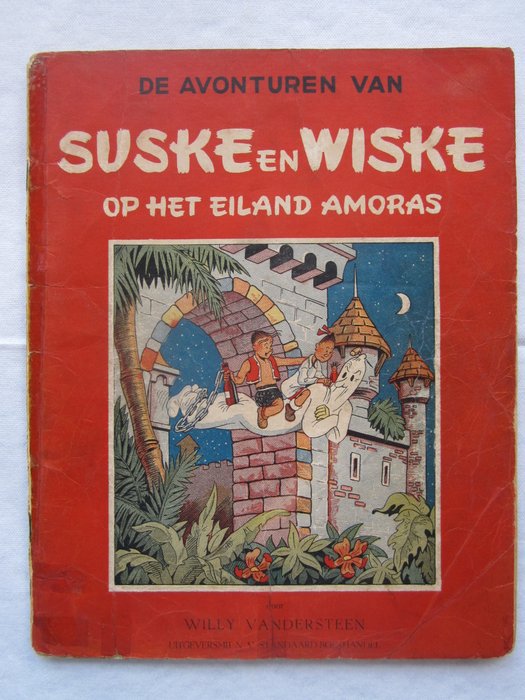 Suske en Wiske RV-1a - Suske en Wiske op het eiland Amoras - sc - 1e druk - (1947)