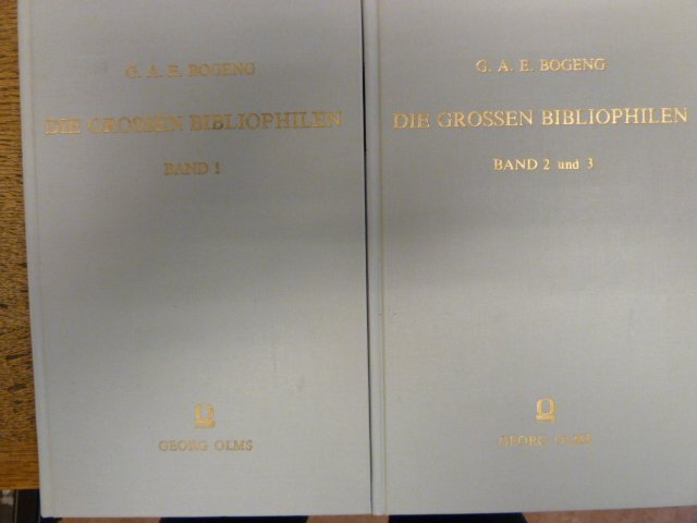 Boekwetenschap; Bogeng. Die grossen Bibliophilen in 2 banden - 1984